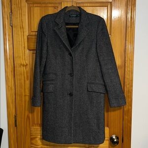 Ralph Lauren Charcoal Blazer Coat